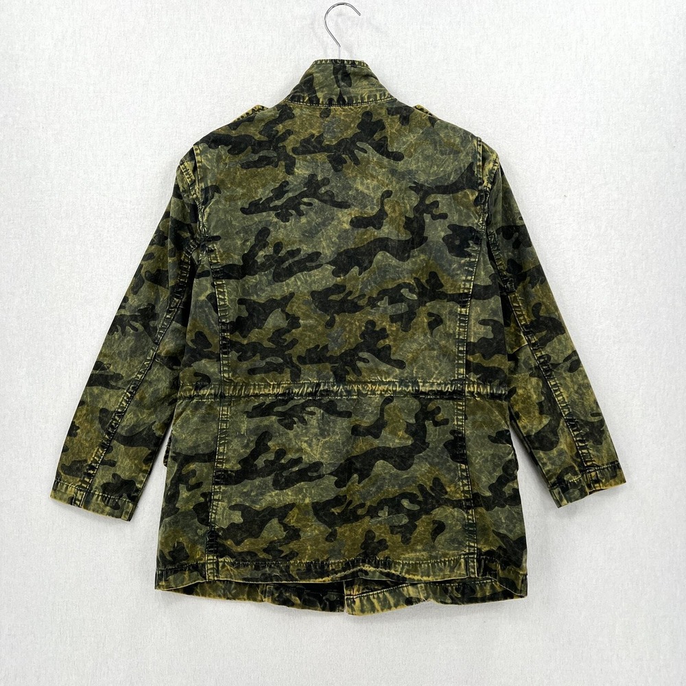 DL1961 Beekman Jacket Jacket Women XS Green Camo Utility Military Field Cotton - Picture 3 of 16